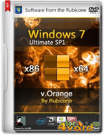 Windows 7 Ultimate SP1 v.Orange by Rubicone (x86/x64/RUS/2014)