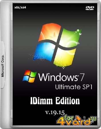 Windows 7 Ultimate SP1 IDimm Edition v.19.15 (х86/x64/RUS/2015)