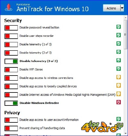 Pointstone AntiTrack for Windows 10 1.0 + Portable