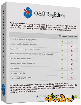 O&O RegEditor 12.0.2172 (x86/x64) Portable