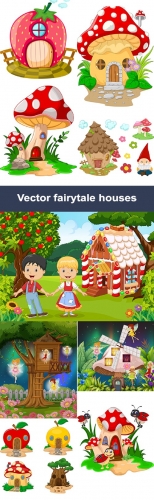    | Vector clipart fairytale houses
