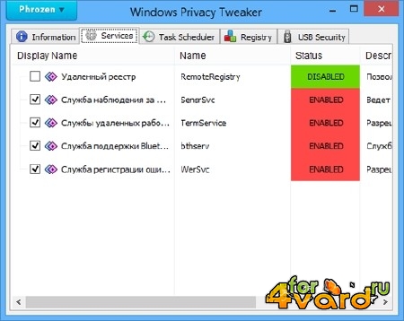 Windows Privacy Tweaker 2.1 Portable