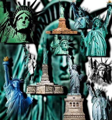 Клип-арты для фотошопа - Статуи свободы