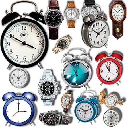 Фотошоп Png клип-арты - Часы и будильники